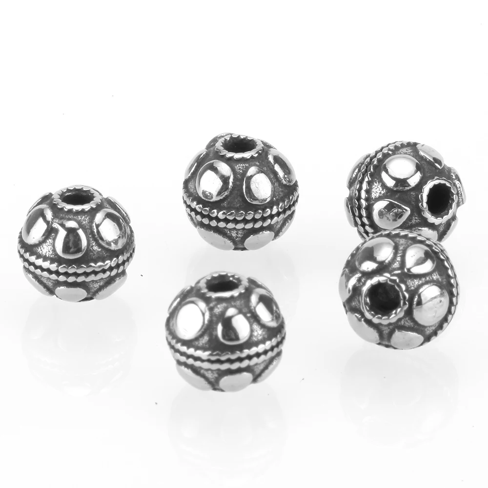 Бусины из нержавеющей стали для изготовления ювелирных изделий 8 мм 10 мм|Бусины| |