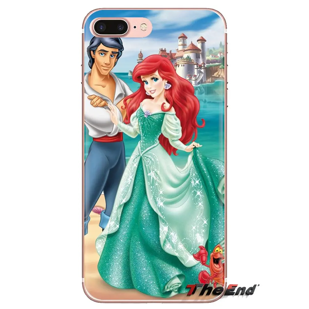 Корпус с эффектом витража Ариэль рисунком маленькая русалочка для iPhone XS Max XR X 4 4S 5