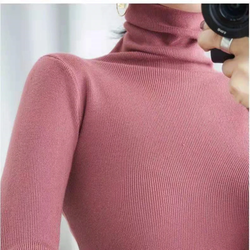 Свитер женский трикотажный с длинным рукавом на осень/зиму | Женская одежда