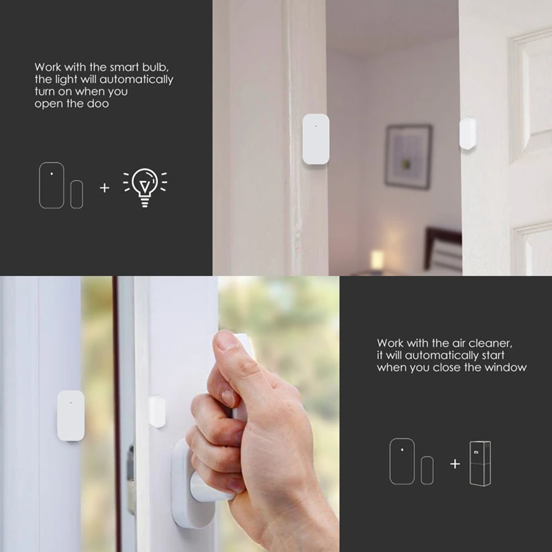 Aqara мини дверь окно охранная сигнализация Дверь Окно Датчик Zigbee беспроводное