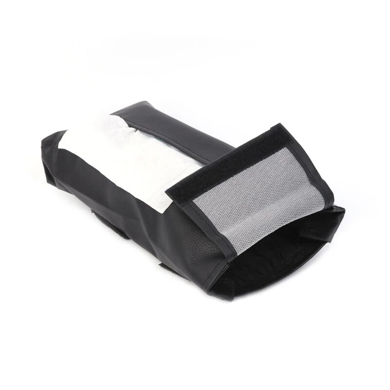 

Universal PU Leather Car Sun Visor Tissue Paper Napkin Storage Box Holder Cover