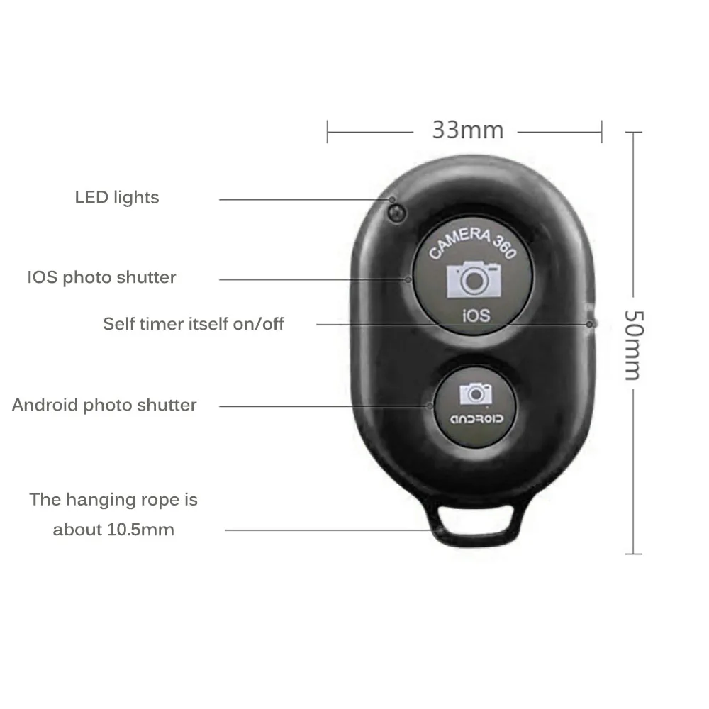 Универсальный беспроводной пульт дистанционного управления селфи-палка Bluetooth