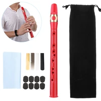 8 hole mini pocket saxophone abs with alto mouthpiece ligature reeds pads finger charts cleaning cloth carrying bag