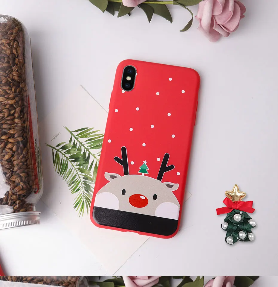ZNP силиконовый чехол для iphone 11 Pro 6 6s 7 8 Plus чехол для телефона Санта Клаус Рождество для iphone X XS Max XR 11 ТПУ мягкий чехол