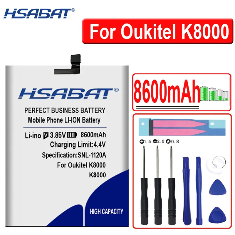 Аккумулятор HSABAT 4600-16500 мАч для Oukitel K10 u16 max / k6 U20 plus u15 pro K5000 K8000 U11 Plus K3 - купить по