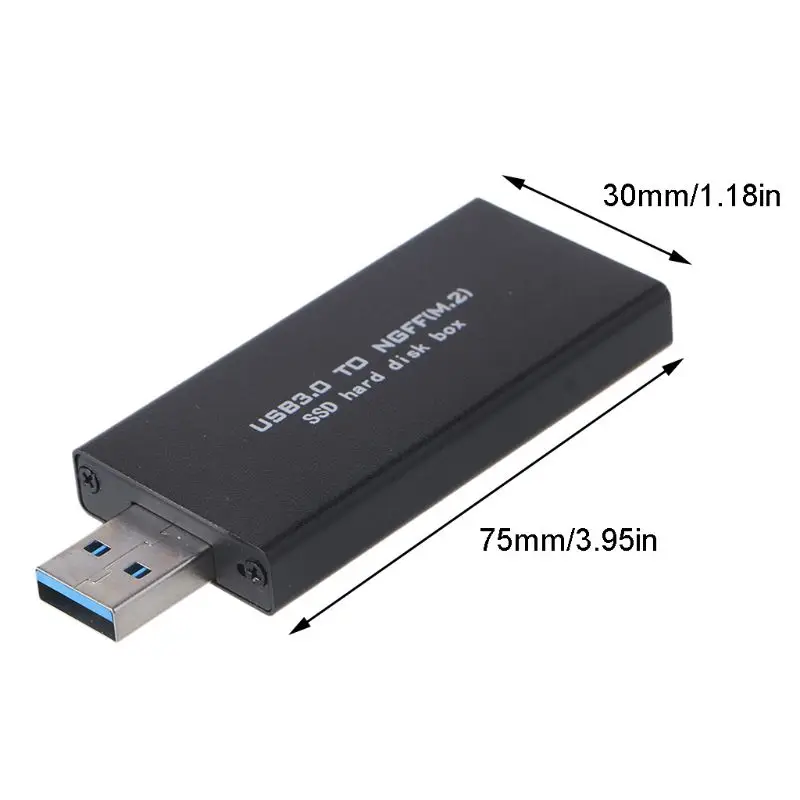 External B Key M.2 SSD to USB 3.0 Converter Adapter Enclosure Box with Super Speed 6Gbps for 2230 2242 M2 Case | Электроника