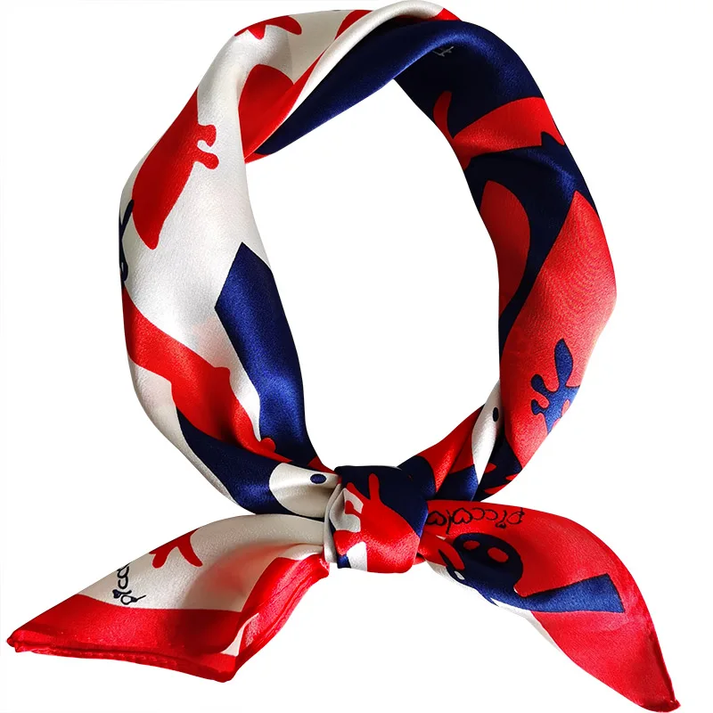 

Small silk scarves female 55 cm square the spring and autumn period