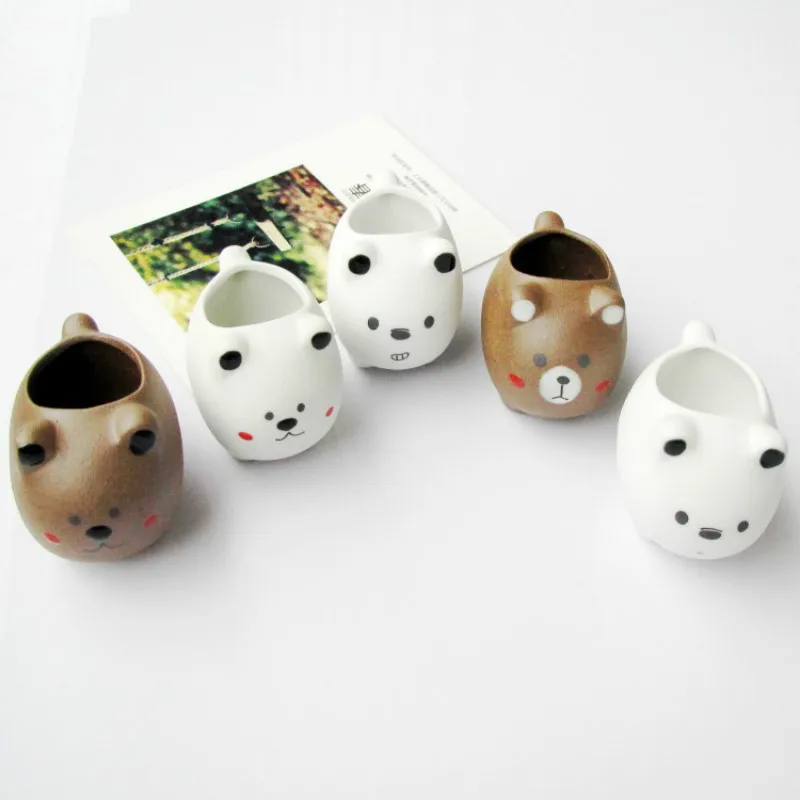 Цветочный горшок креативные Милые Носки с рисунком медведя из мультика