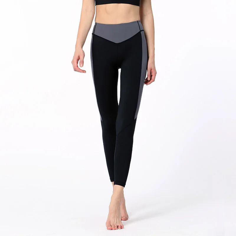 

Women Sport Leggings High Waist Patchwork Yoga Pant High Quality Brand Gym Workout Leggings Tummy Control Running Fitness Tights
