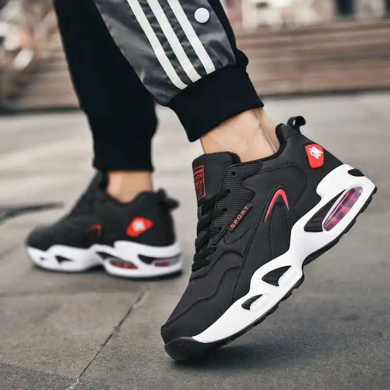 

Мужские спортивные кроссовки для бега, красные, белые кроссовки для мужчин, размер 4, 5