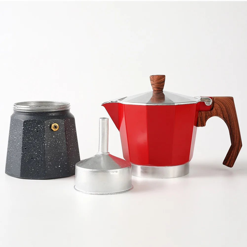 

Aluminum Italian Coffee Maker Moka Stovetop Espresso Maker Coffee Moka Pot Home Kitchen Tools Coffeeware 150/300ML