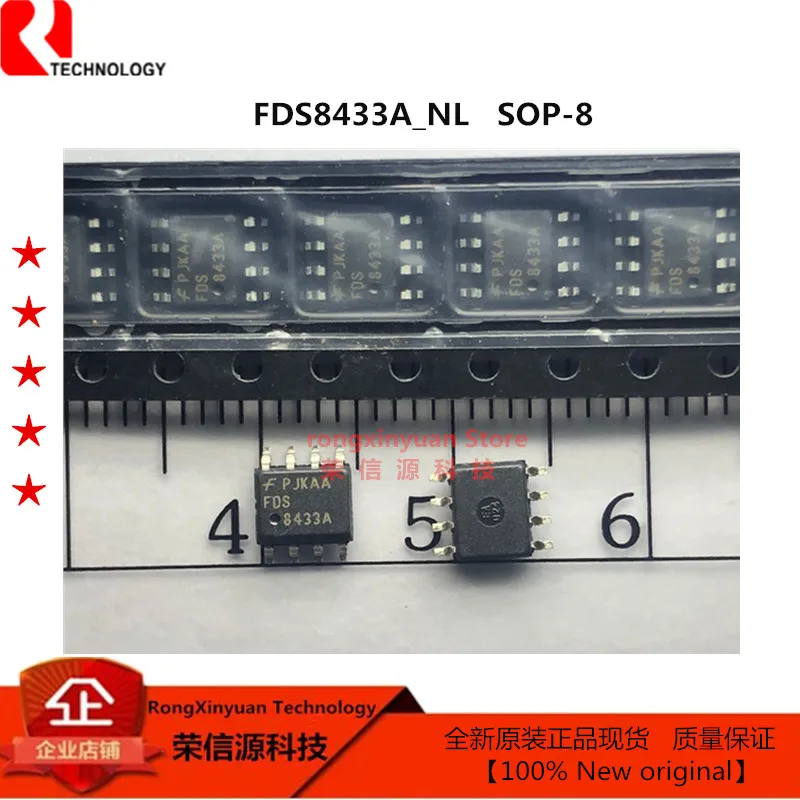 10 шт./лот FDS8433A_NL FDS8433A 8433A SOP-8 FDS8433 -20 в/-5A одноканальный 2 5 в указанный MOSFET 100% новый