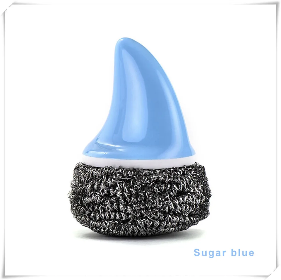 Brush Sugar Blue MSJO кухонная щетка для мытья посуды, кастрюля из нержавеющей стали, чистящая проволока, Шариковая щетка для чистки металла, миска, кухонные аксессуары - Цвет: Brush Sugar Blue