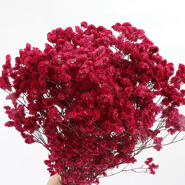 Natural Dried Flowers Preserved Flower Bouquet Red Rose Pink Crystal Grass  Home Wedding Mariage Decoration Home Room Decor - Artificial Flowers -  AliExpress