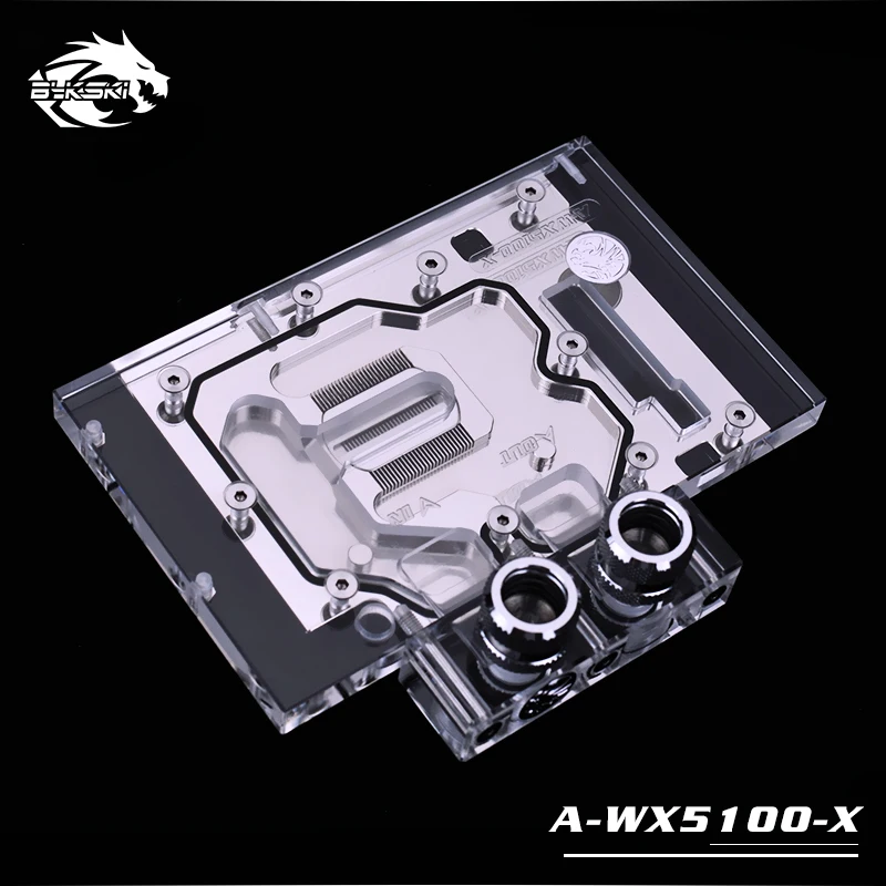 Bykski полный охват GPU водный блок для AMD Radeon Pro WX 5100 7100 8 Гб видеокарта A WX5100 X|Кулеры и