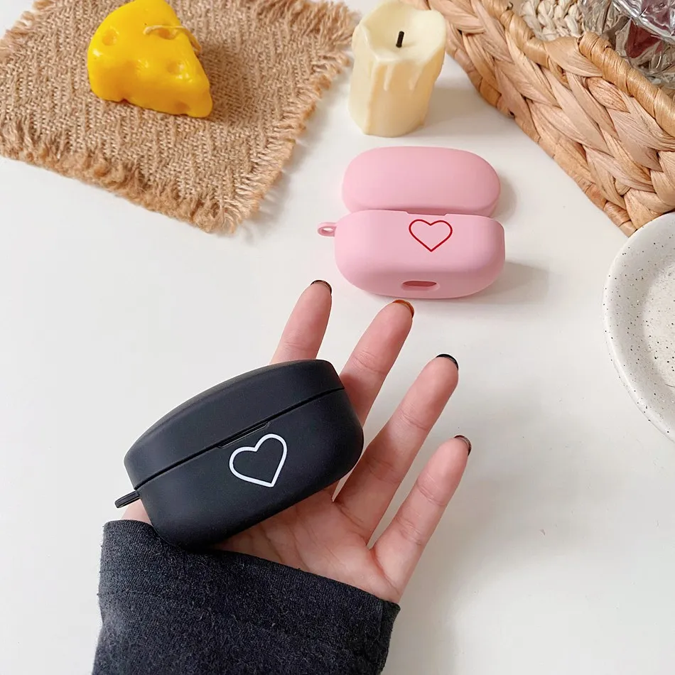 

For SONY WF-1000XM4 Earphone Case Love Heart Matte Hard PC Protect Earphones Cover For SONY WF1000XM4 Fashion Plain Headset Case