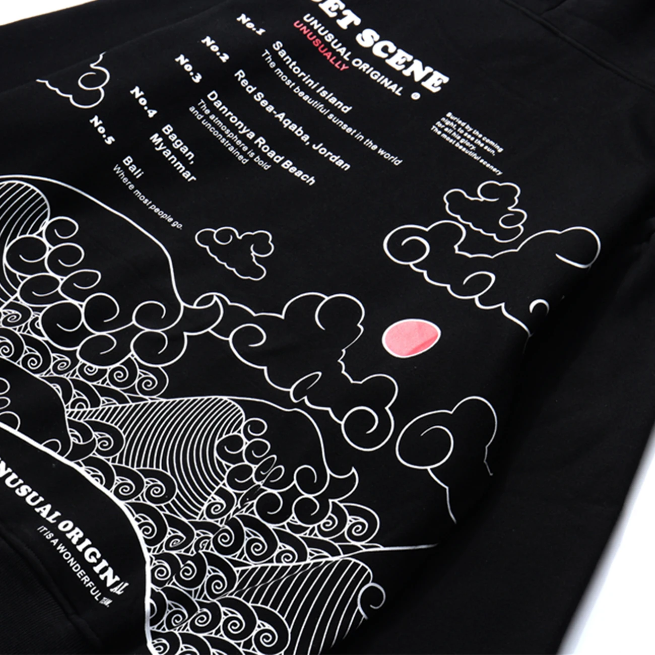 Oufisun для мужчин в стиле хип-хоп Облако с волнообразным рисунком толстовки Harajuku 2020