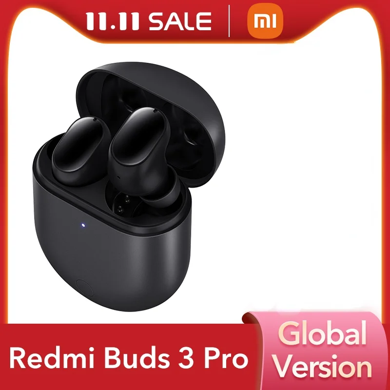 

TWS Bluetooth наушники глобальная версия Xiaomi Redmi Buds 3 Pro, беспроводные наушники 35 дБ, ANC, двойное устройство Redmi Airdots 3 Pro