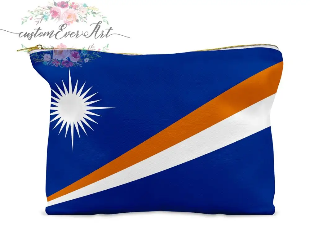 Косметичка Маршалловы Острова персонализированная косметичка маленькая