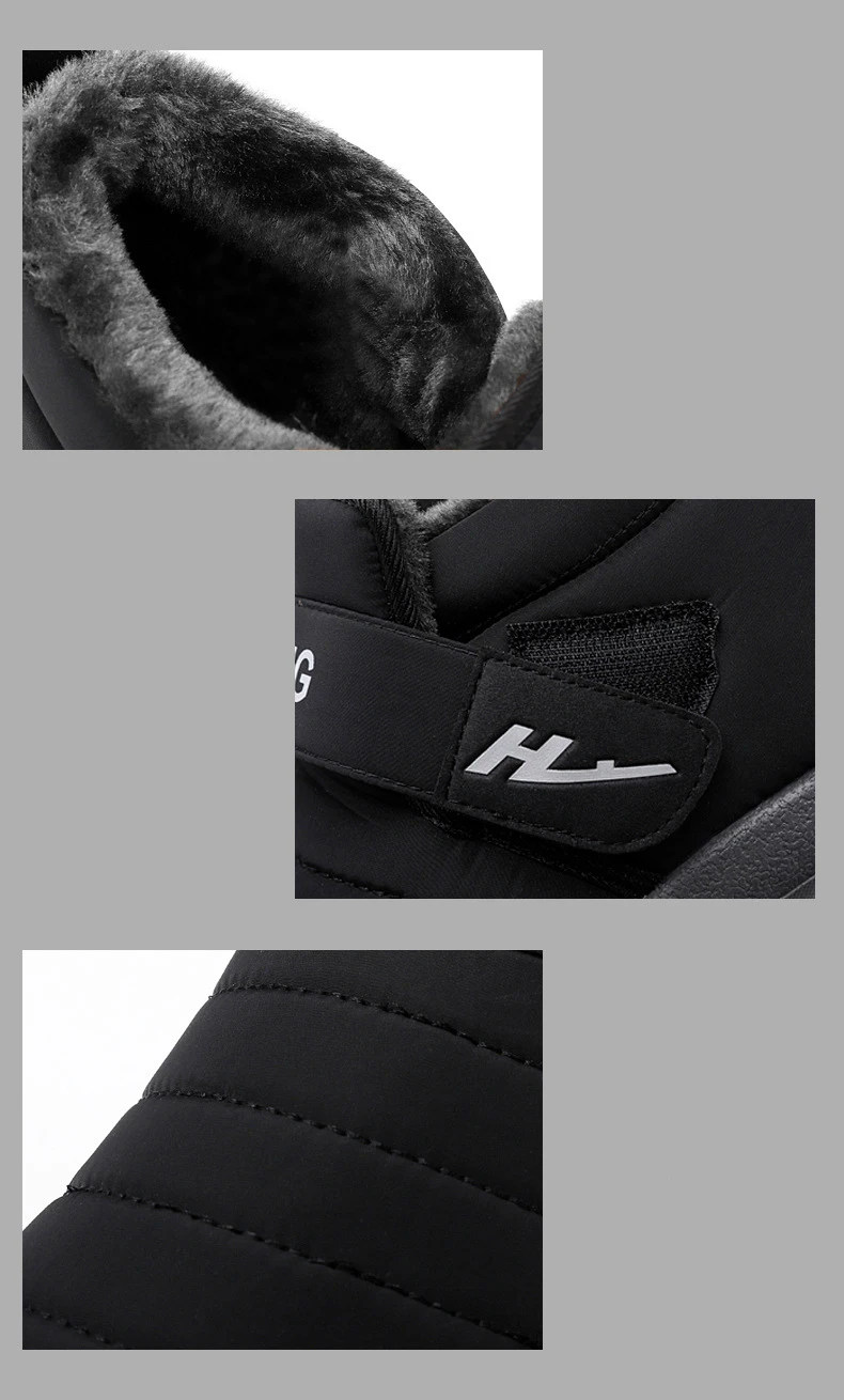 Promotion New Winter Women Shoes Snow Boots Unisex Fashion Plush Warm Waterproof Non-slip Booties Woman Low-cut Casual Shoes