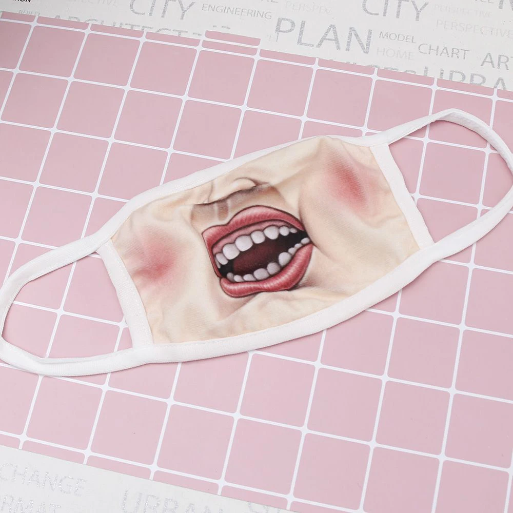 5 шт. противопылевая маска креативные пылезащитные теплые Забавные Маски для