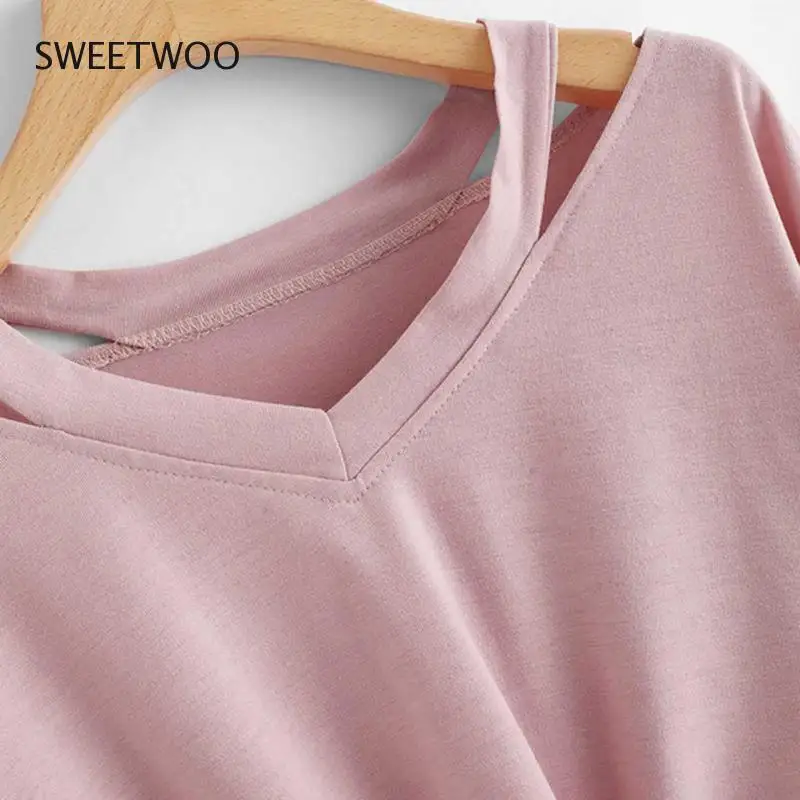 

Ladies Short T-shirt Short Sleeve Round Neck Casual Women Tops For Summer Comfortable Clothes Loose Sports T Shirt Feminina