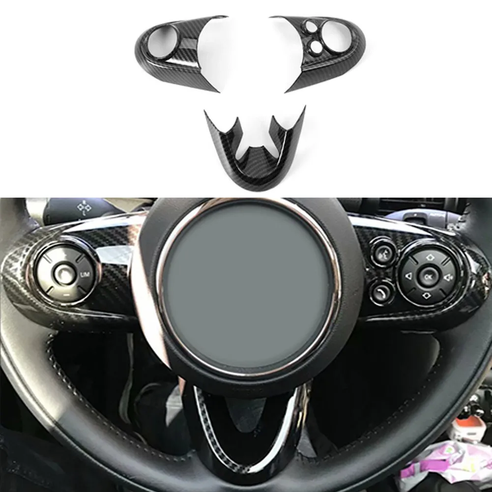 

Steering Wheel Decor Frame Cover Trim Carbon Fiber Styling Moudling For BMW MINI Cooper F55 F56 New And High Quality