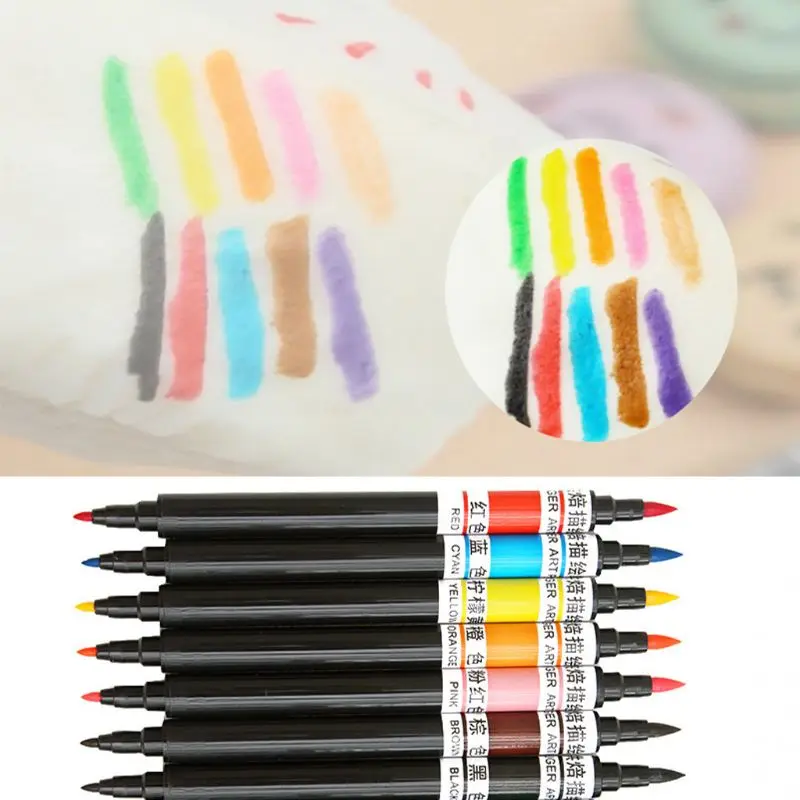 Пигментная ручка пищевая Цветная кисть для рисования печенья украшения тортов