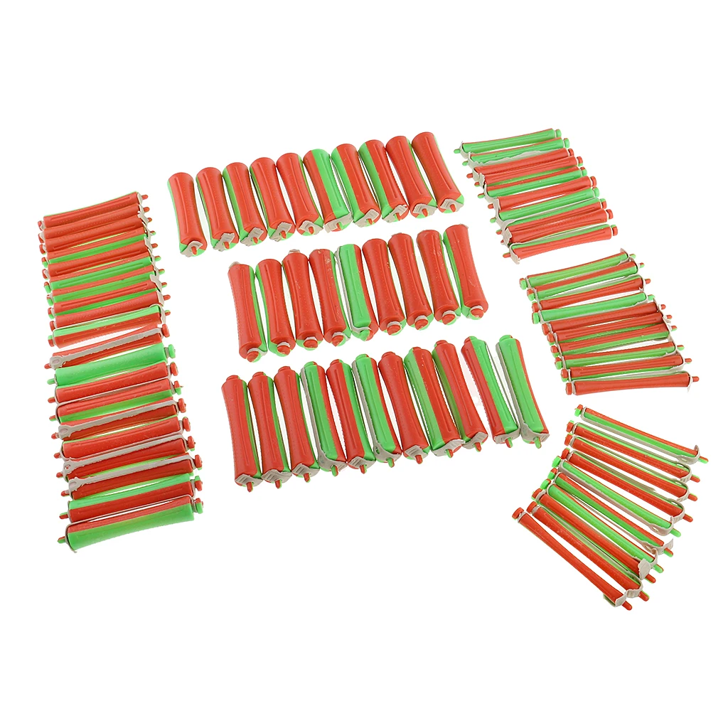 

Пластиковые парикмахерские удилища холодной волны 80 штук разных размеров