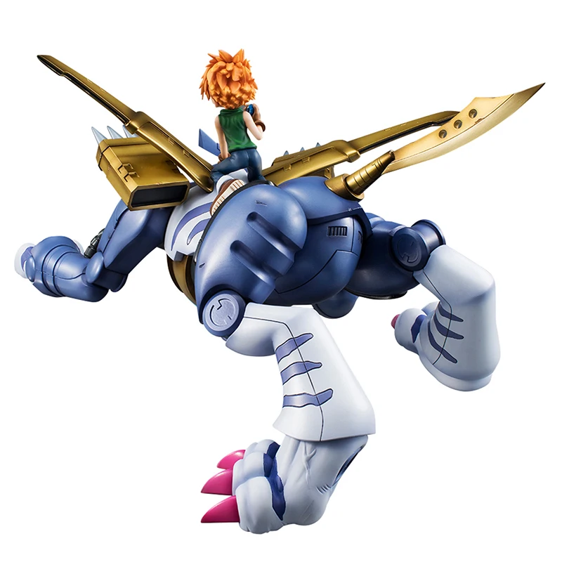 

MegaHouse GEM Digimon Adventure Anime Figure Metal Garurumon Ishida Yamato PVC Action Figure Collection Model Kids Toy For Boys