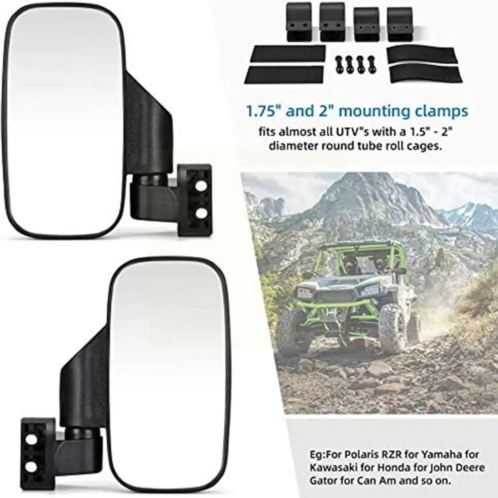 

Convenient And Practical ATV All-terrain Off-road Vehicle Rearview Mirrors Modified Mirror Side For UTV/ATV Suitable C9D0