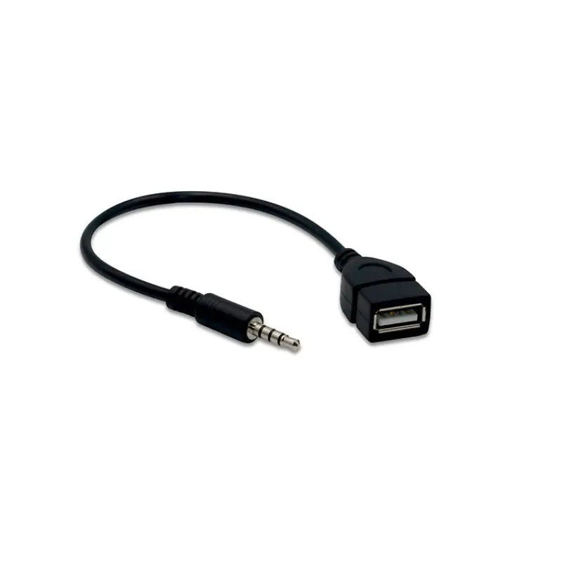 Универсальный 3 5 мм штекер аудио AUX разъем к USB 2 0 тип A женский адаптер конвертера