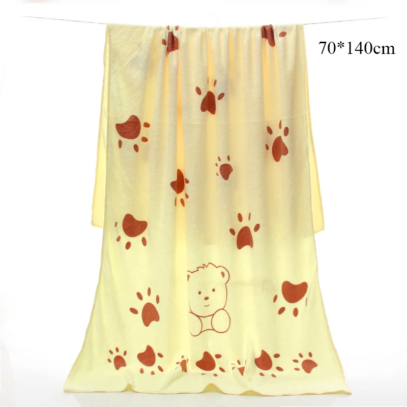 

Cartoon Bath Towel Absorbent Large Towel Shower Towel Beach Towels Breathable 70x140cm Comfort Microfiber Bathroom Supplies