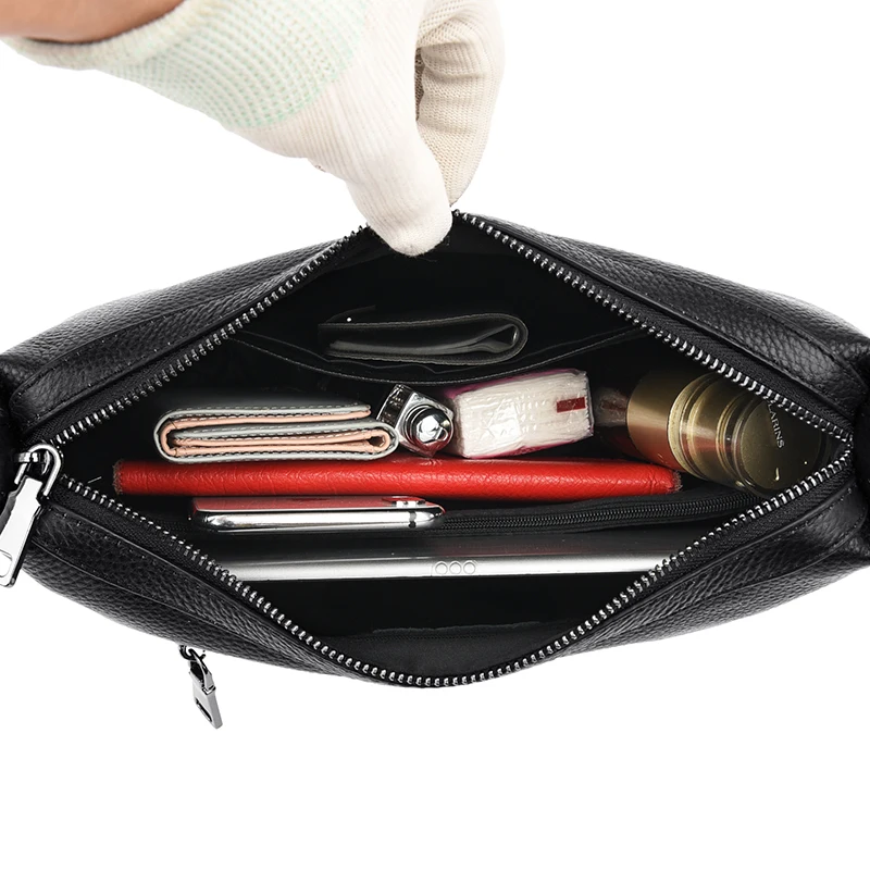 

Genuine Leather Real Cowhide 2021 New Women's Leisure Fashion Bag Women's Messenger Bag Shoulder Bag Cross Bag Women's Handbag