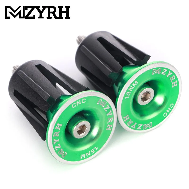 Одна пара алюминиевые ручки для руля велосипеда заглушка Концевая Аксессуары на