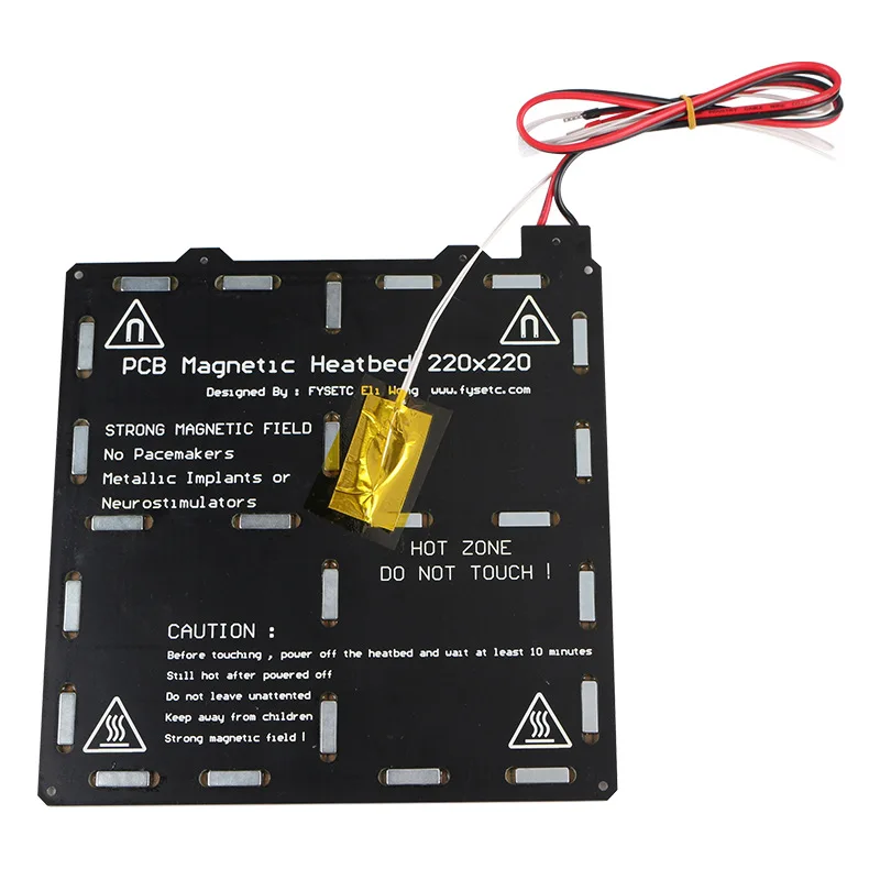 Магнитная печатная плата hot bed 220*220 мм 24 В для MK3 Prusa i3 Anet A8 plus | Компьютеры и офис