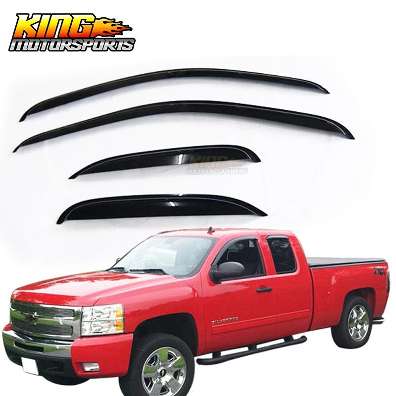 Подходит для 2007 2011 Silverado Sierra расширенное окно кабины козырек 4 шт. вентиляционные