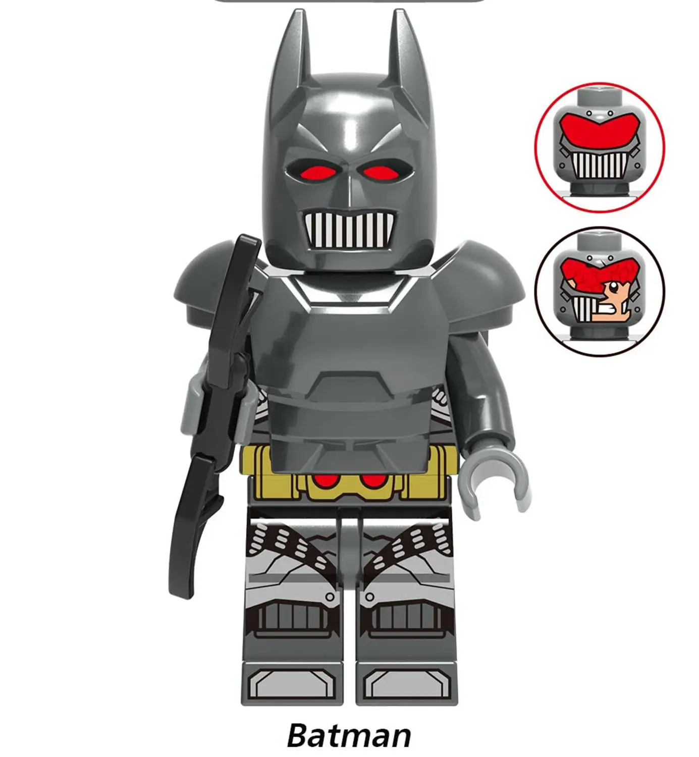 Batman Один супер герой X0227 Бейн Риддлер фигурка чучела Джокер яд плюща Пингвин Btgirl красный капюшон наборы Buidling блоки кирпичные игрушки - Цвет: Batman