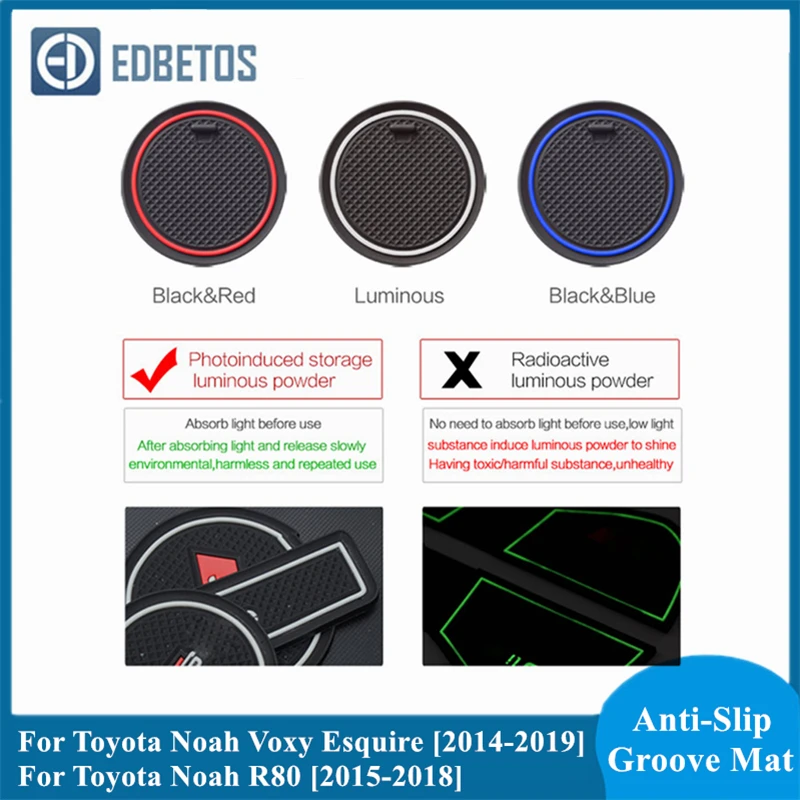 

Gate Slot Pad For Toyota Noah Voxy Esquire 2014 2015 2016 2017 2018 2019 R80 80 Interior Door Pad/Cup Dust Mats Water Coaster