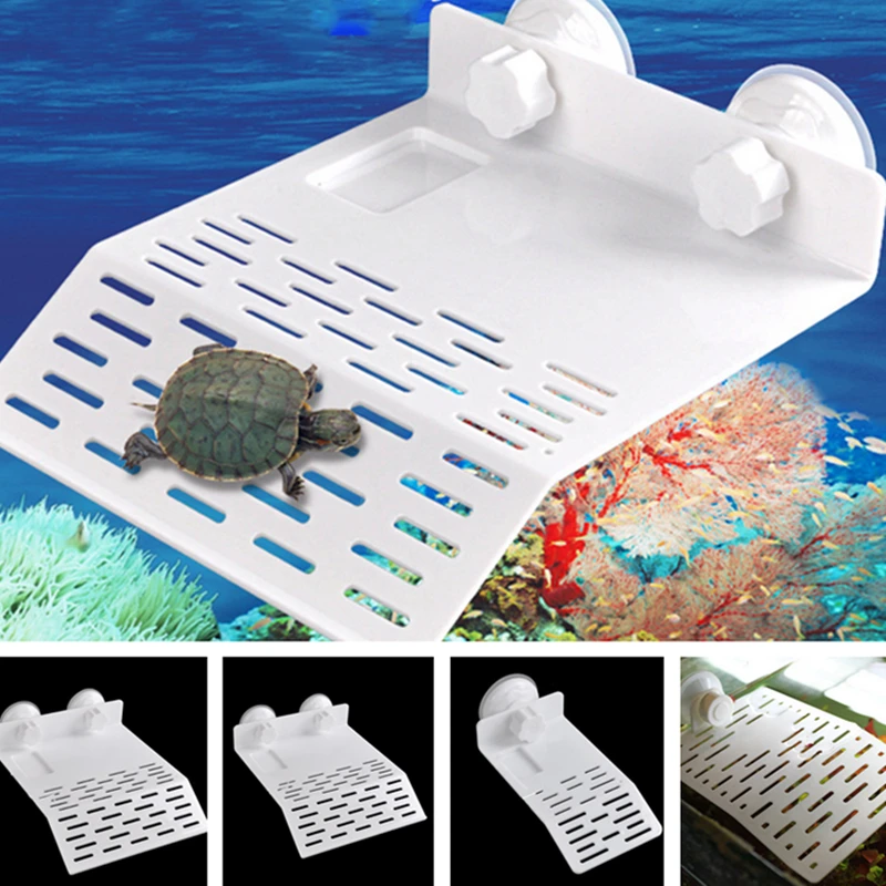 

1Pcs Plastic Turtle Decoration Bask Platform Crawler Sun Roof Terrace Island Turtle Climb Shelf Aquarium Tools