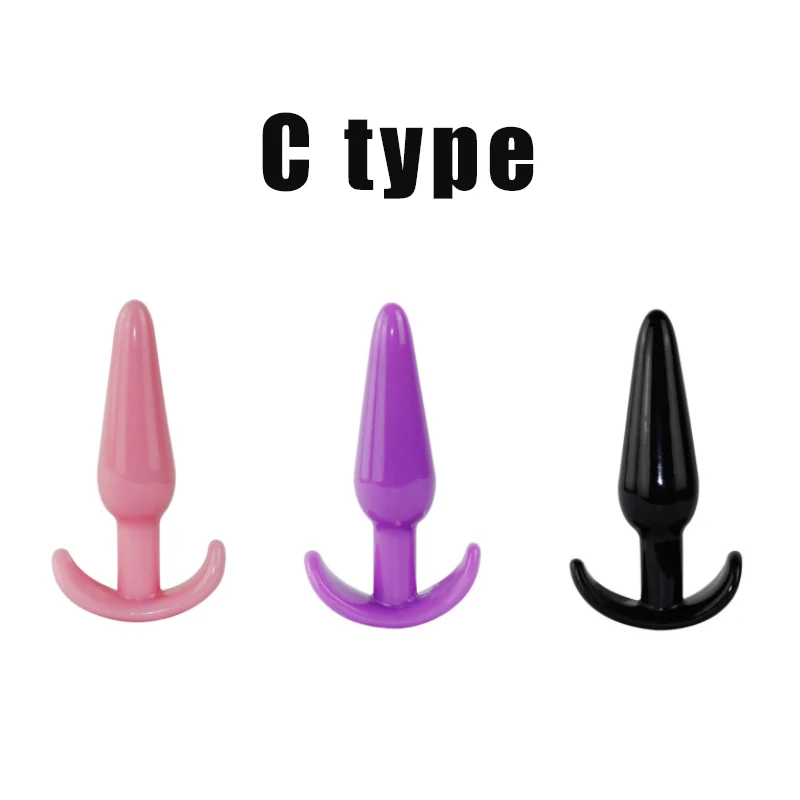 Анальная игрушка анальная пробка из силикона анус стимуляция массаж простаты