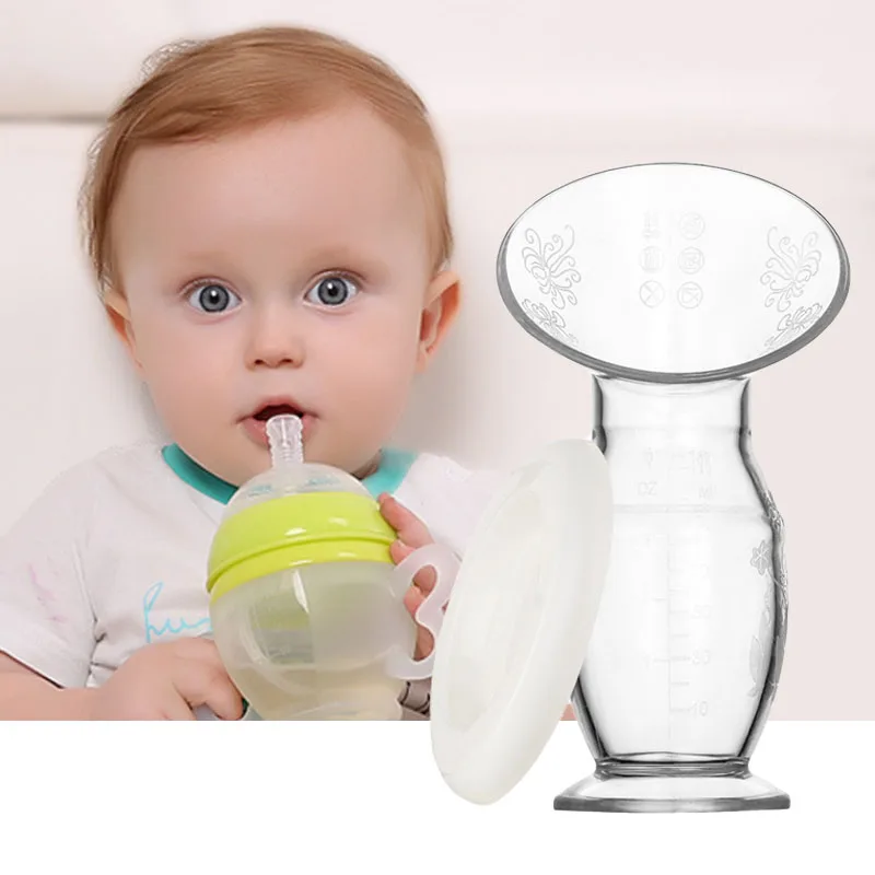 

120 мл ручной молокоотсос, силиконовая чашка на присоске для мам, экстрактор молока для мам, коллекционная бутылка, Детская кормушка