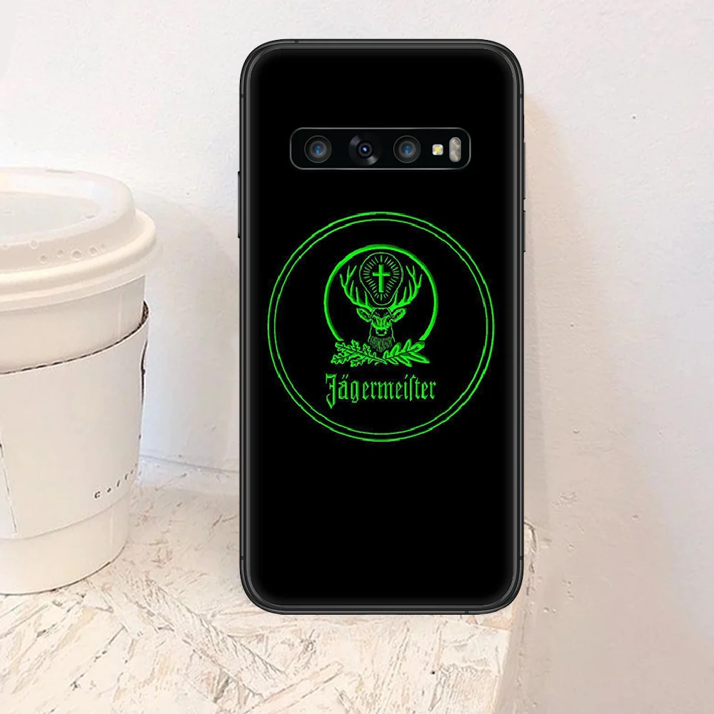 

Jagermeisters Phone Case For Samsung Galaxy Note S 8 9 10 20 Plus E Lite Uitra black Back Silicone Waterproof Tpu Etui Soft