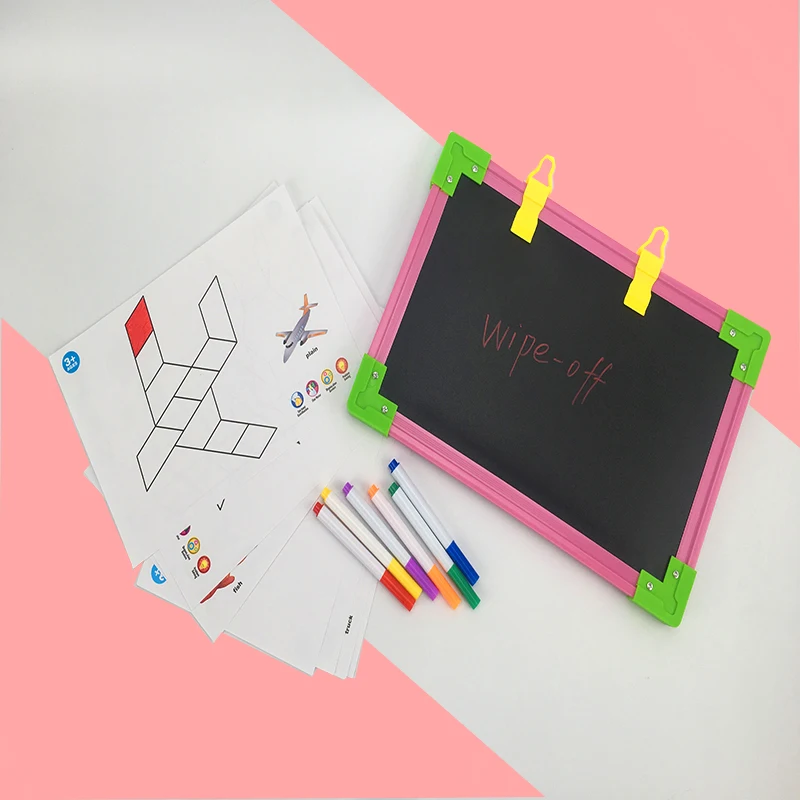 Обучающие креативные игрушки для детей 3D Магнитная головоломка-танограмма