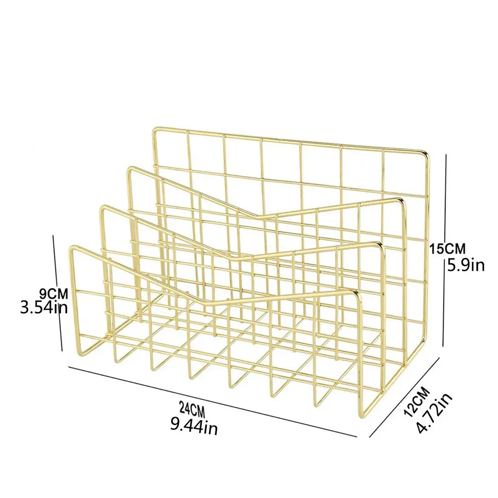 

European And American Simple Desktop File Storage Rack Envelopes Mail Data Sorting Desk Organisation Storage