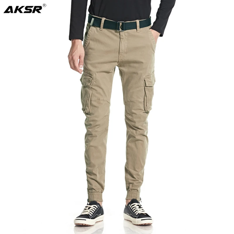 Мужские осенне зимние плотные теплые хлопковые брюки карго повседневные военные