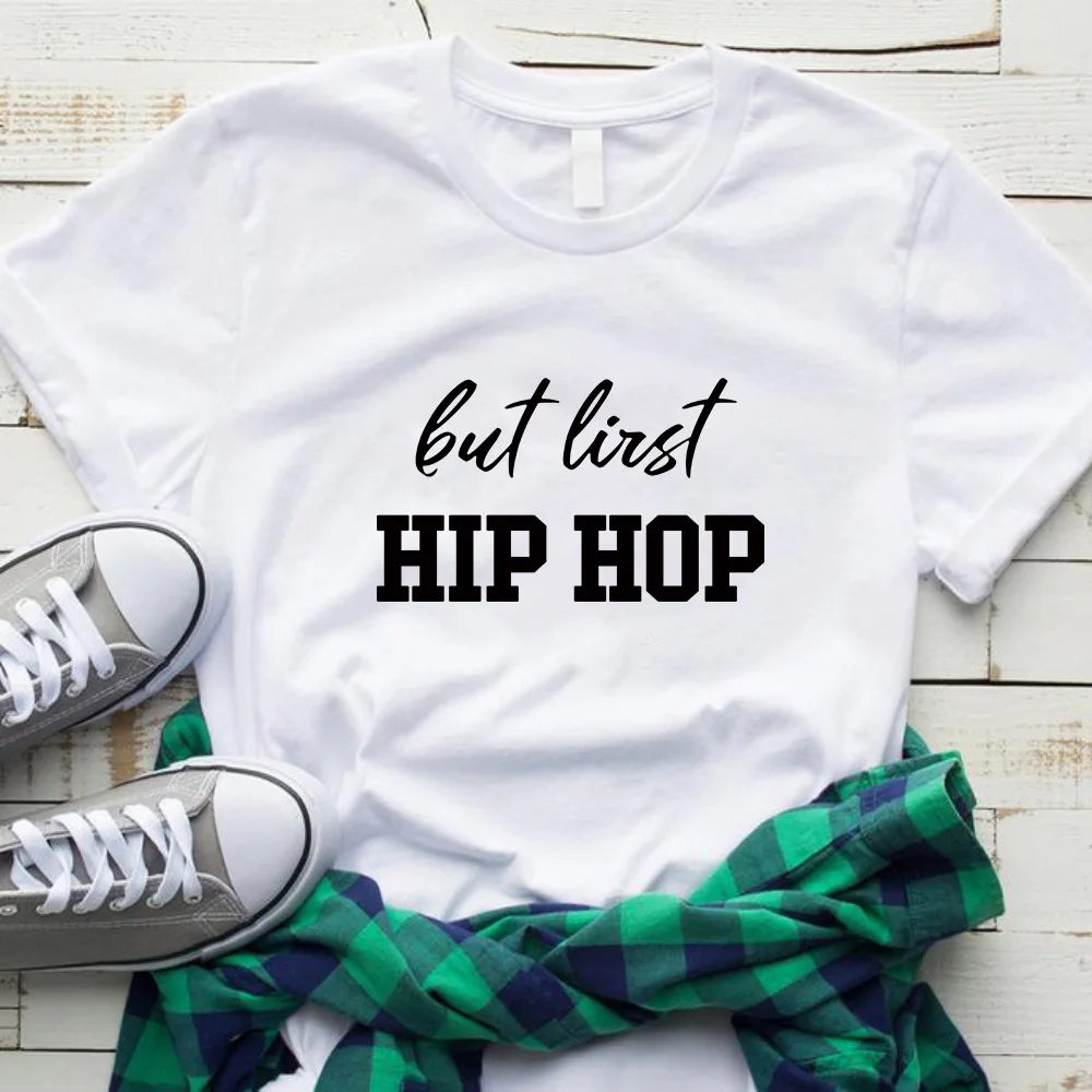 QIM Футболка женская но первая хип хоп тройник рэпер уличная музыка подарки для