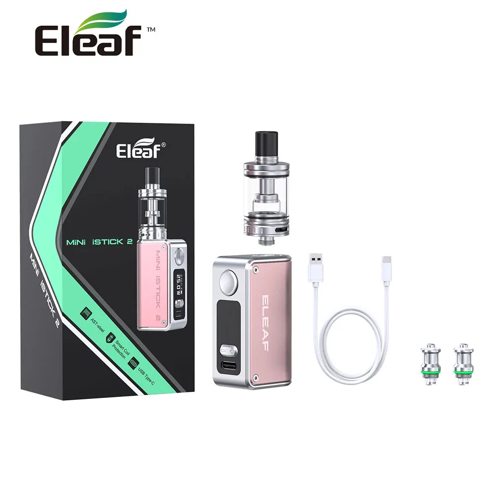 Оригинальный набор Eleaf Mini iStick 2 5 мл GS Air 4 Tank GS-A/GS Coil 25 Вт встроенный аккумулятор 1050