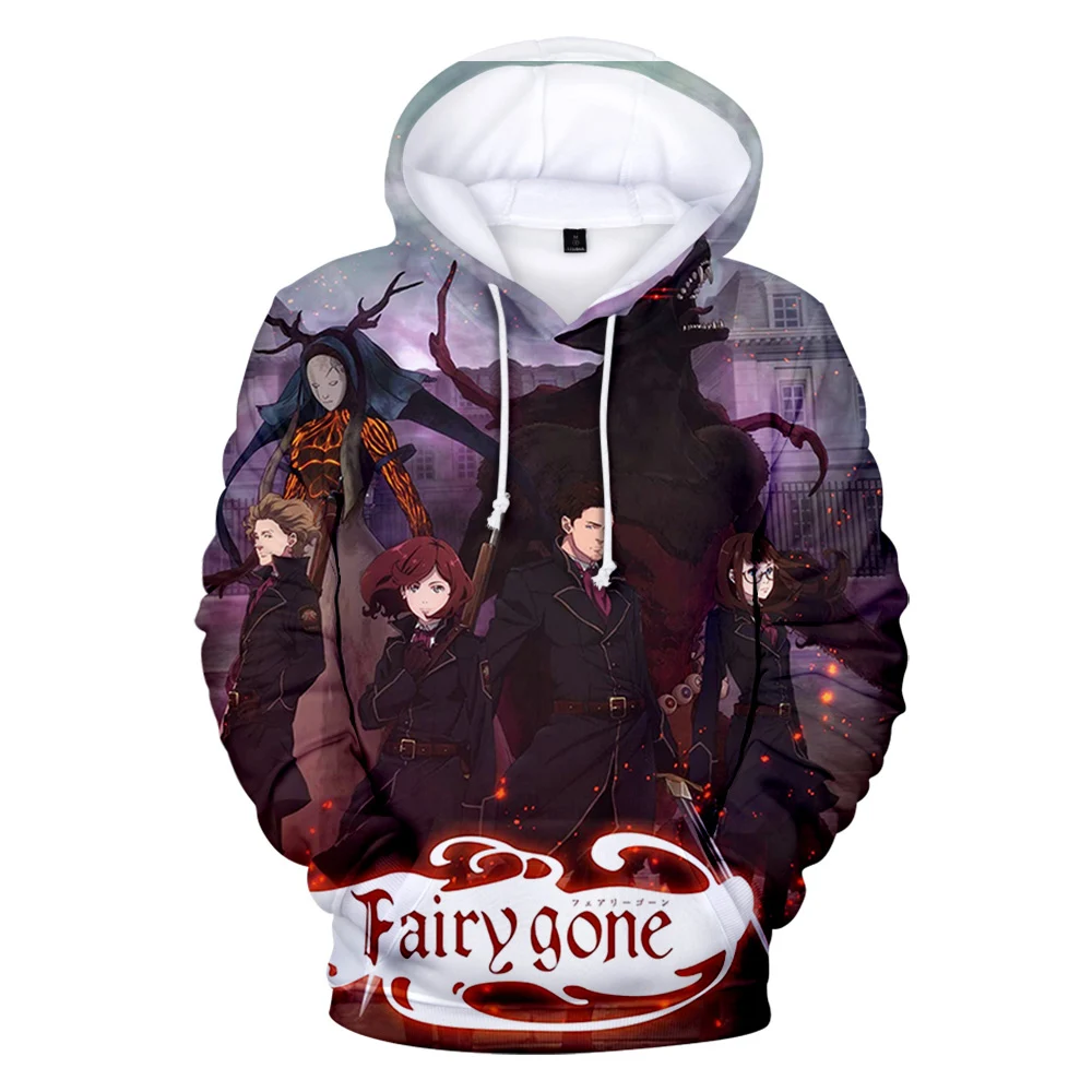 

3D Winter Casual Hoodie Sweatshirts Fairy gone Cartoon TV Cool Stylish Pullover Unisex Tracksuit Winter Warm Pullovers