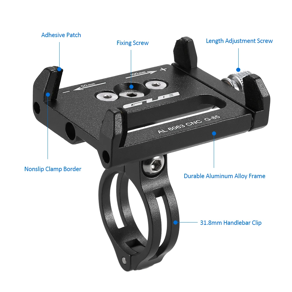 GUB Mountain Bike Phone Mount Universal Adjustable Bicycle Cell GPS Holder Bracket Cradle Clamp Accessories | Спорт и развлечения